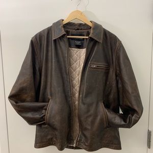 Brown Genuine Leather BKE 67 Jacket
